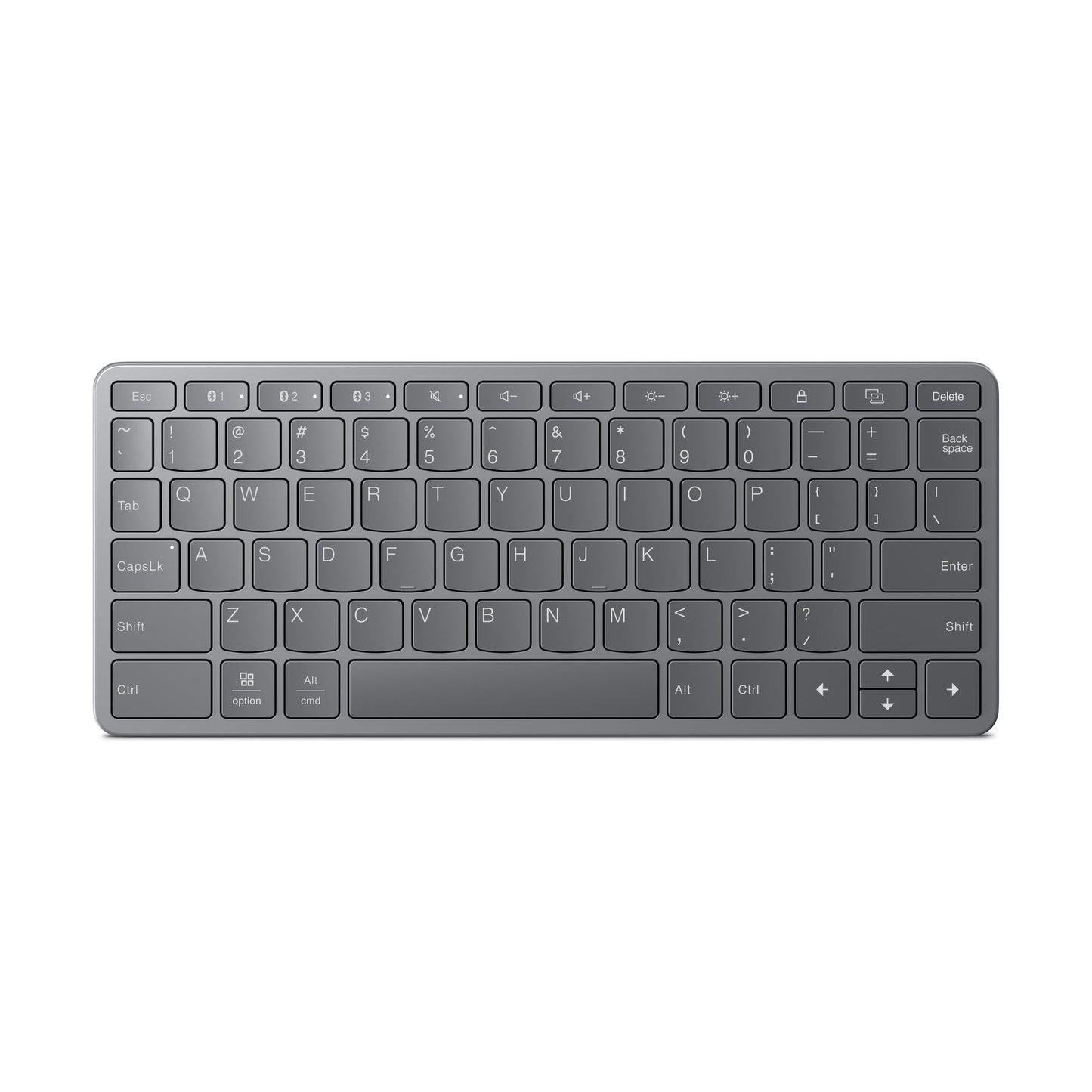 Lenovo Multi-Device Wireless Keyboard ZG38C05810 Ambidextrous Bluetooth 75 Keys QWERTY Rechargeable
