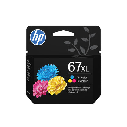 HP 67XL Tri-Color High-Yield Ink Cartridge 3YM58AN