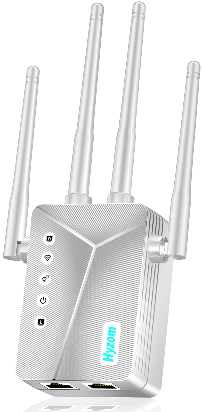 Yammoya WiFi Extender 7.44" x 3.78" x 2.24" Dimensions, 6.4 oz Weight, ASIN: B0GR5WTNV7, 2026 Model, Whole Home Internet Repeater