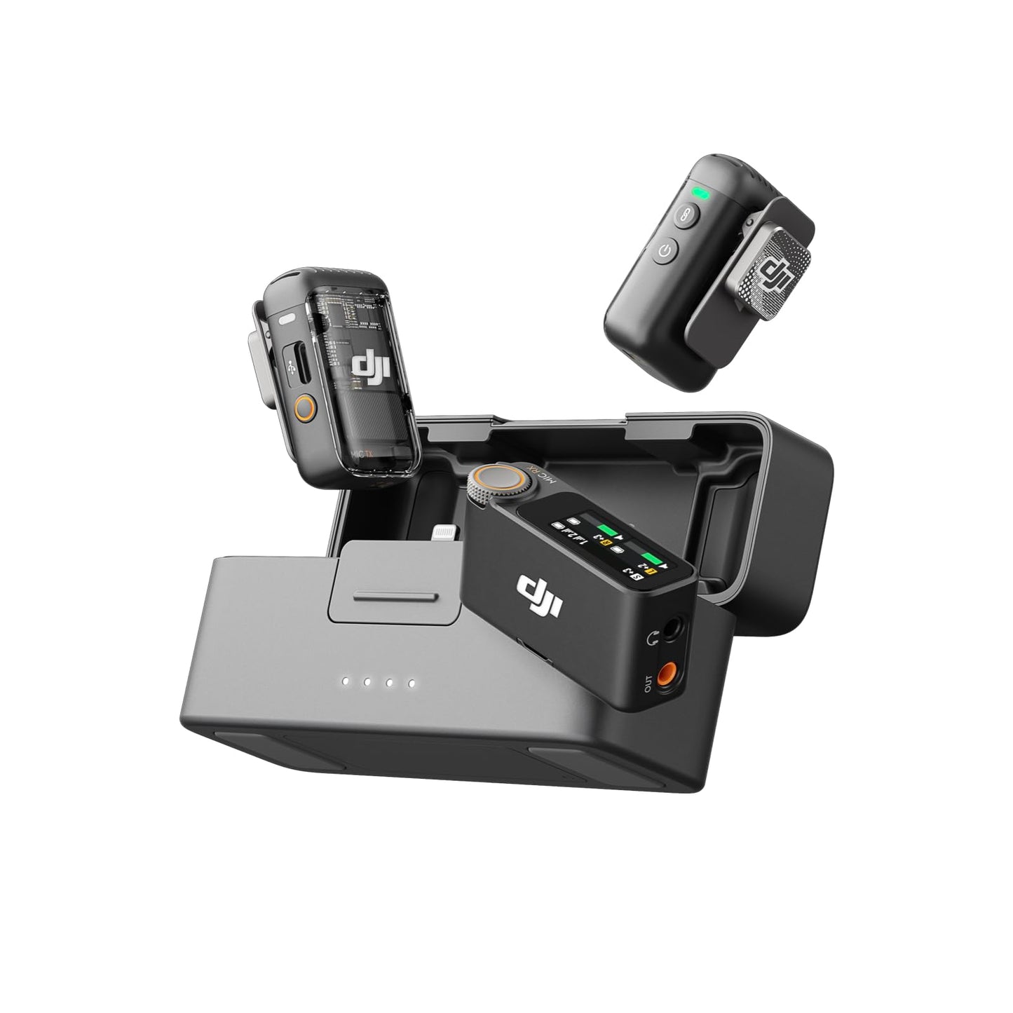 DJI 2 TX + 1 RX DMT02 DMR02 Shadow Black Microphone System