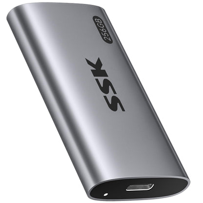SSK 256GB SD450 Solid State Drive External Hard Drive SATA-600 550MB/s USB3.2 Gen2