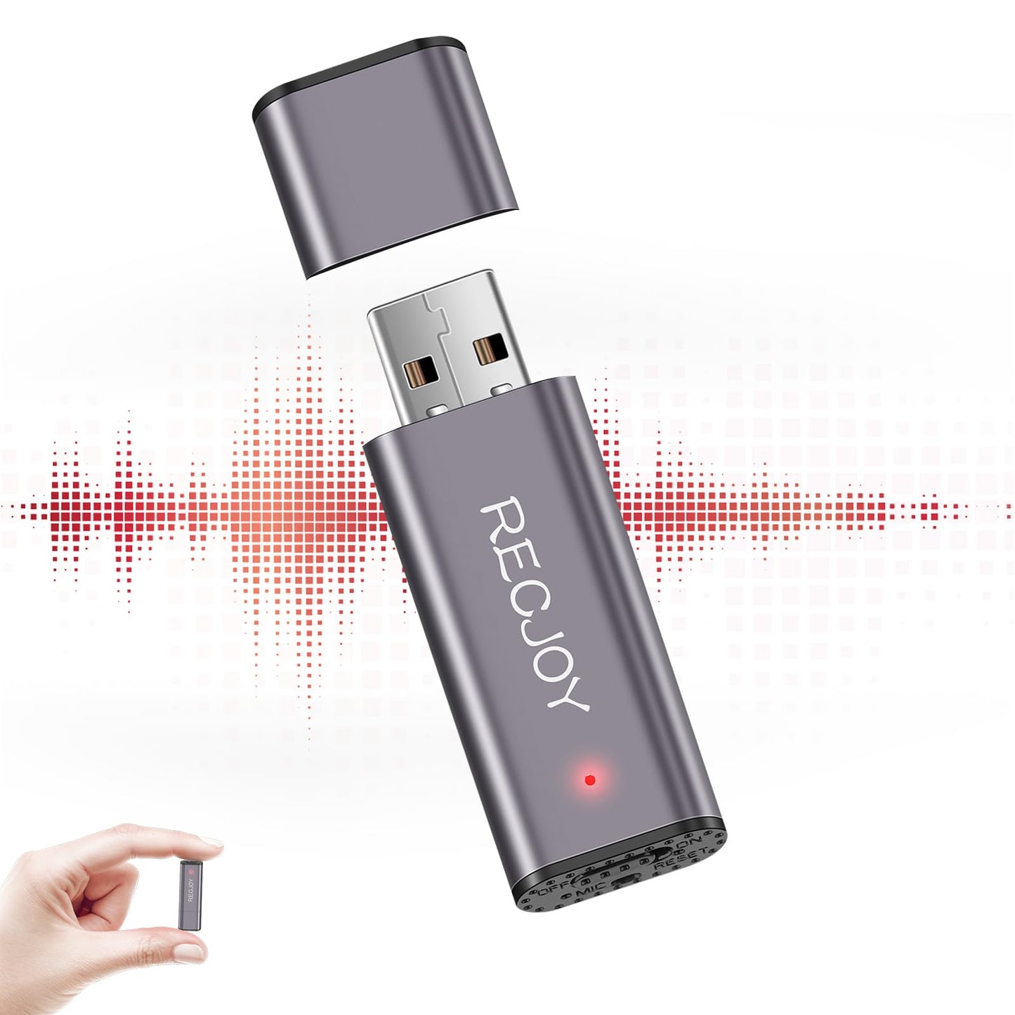 MayBest 64GB UL101 Digital Voice Recorder USB Interface Noise Cancellation
