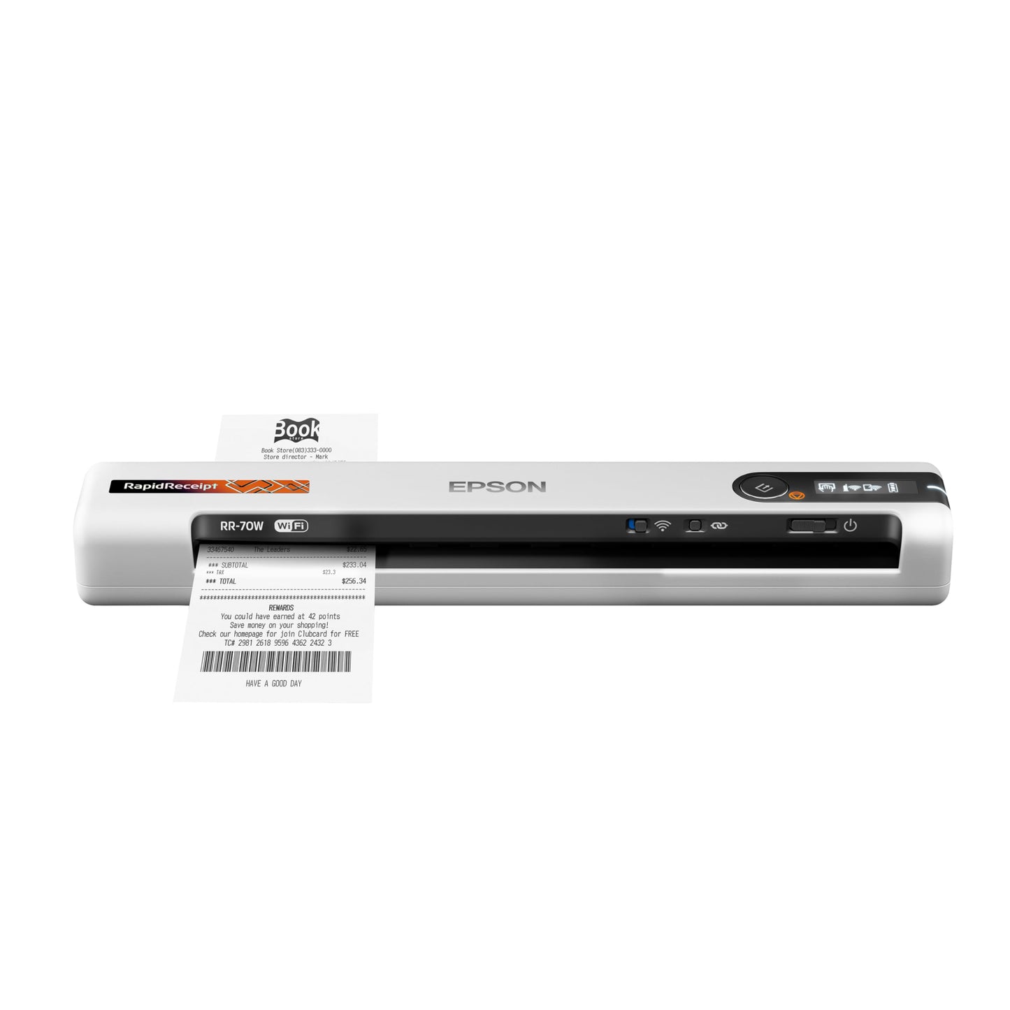 Epson 5.6"x13" RapidReceipt RR-70W 600dpi Receipt Scanner