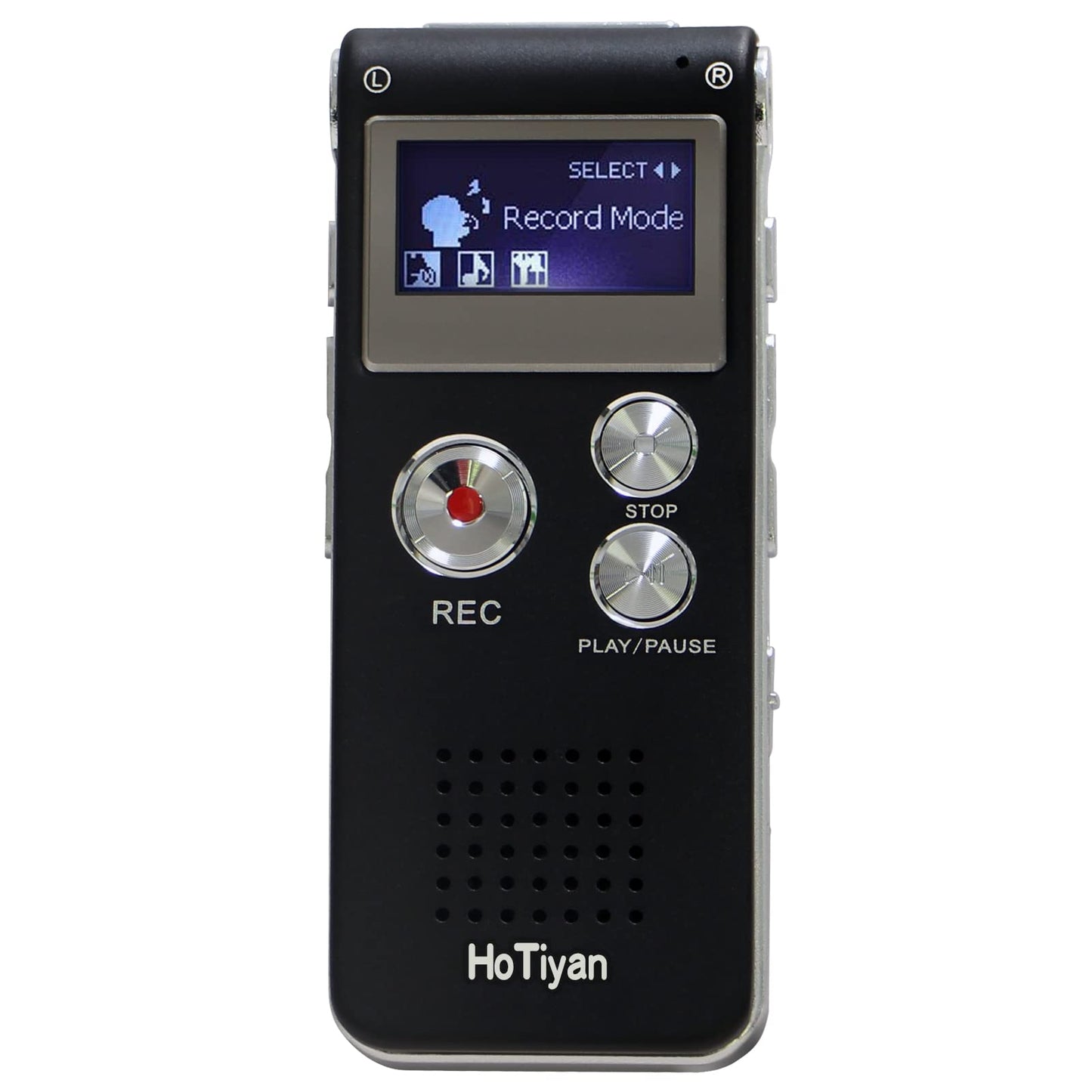 HoTiyan 1.1 Inches H-10001 Digital Voice Recorder USB 2.0 MP3/WAV Audio Recorder