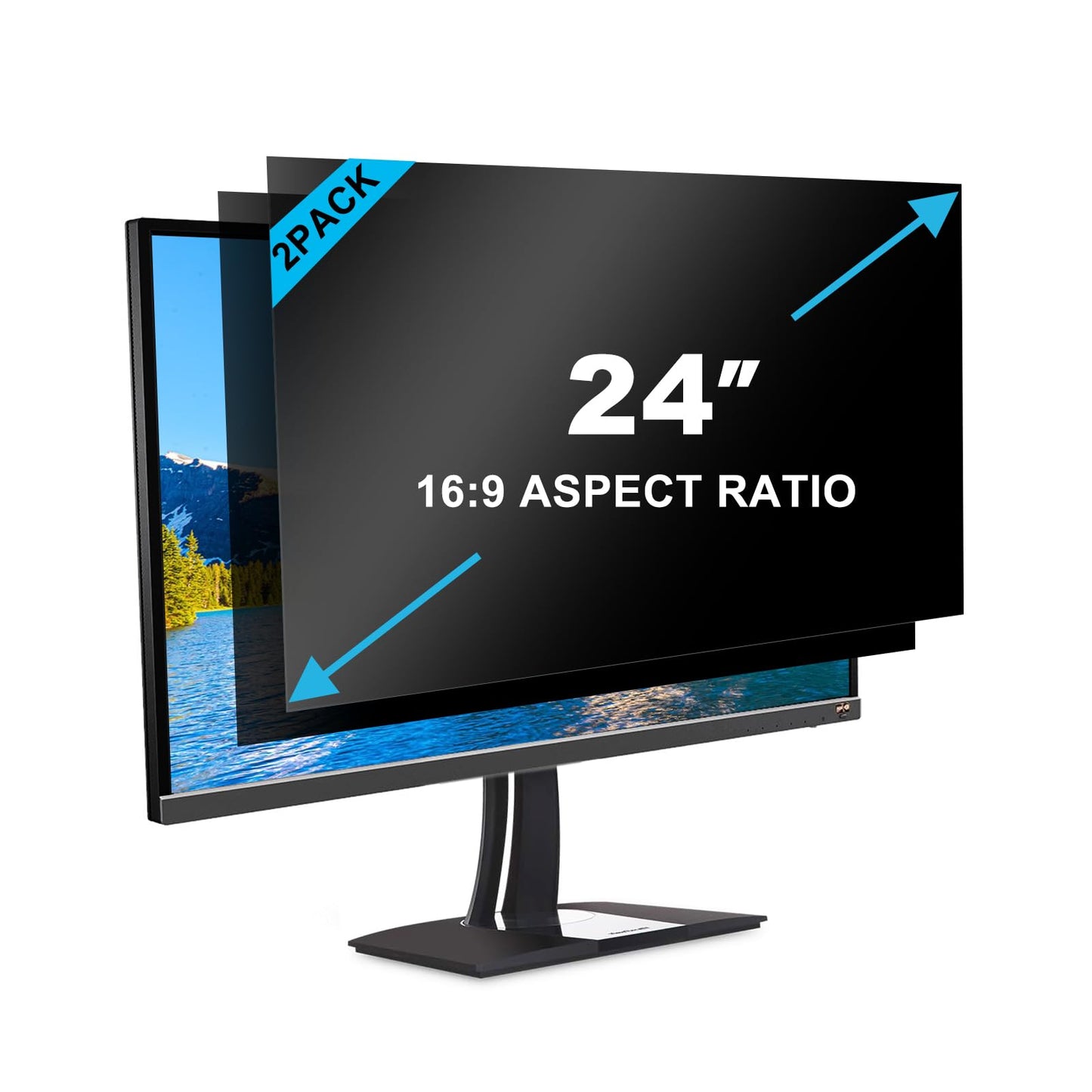 GUMIKE 24 Inch Privacy Screen Filter Anti-Glare Anti-Scratch Monitor Accessory