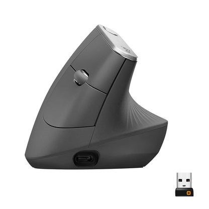 Logitech MX Vertical Wired Ergonomic Mouse 4000 DPI USB Optical 4buttons Right Handed