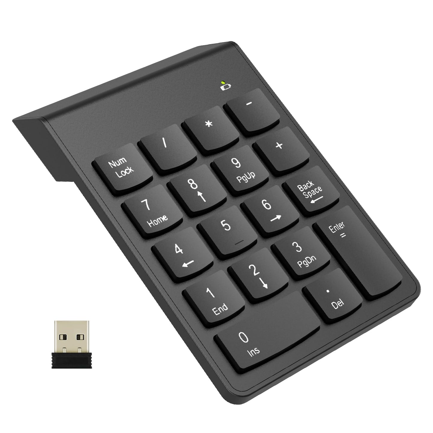 NOOX Wireless Numeric Keypad NXA056-M1 USB Battery Powered Compact