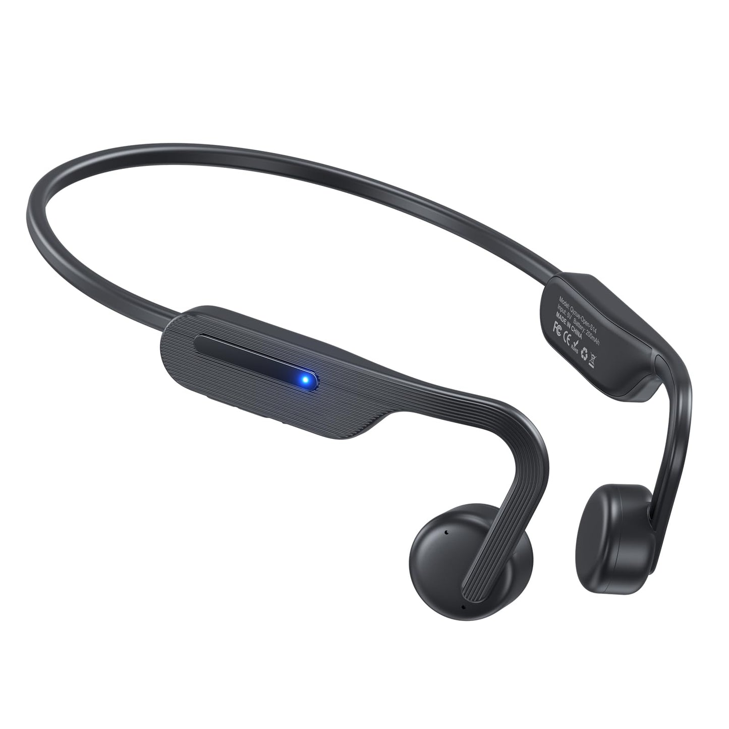 Qyzue 1x Open Ear Headphones Q-X14-1 Bluetooth 5.4 Wireless Black