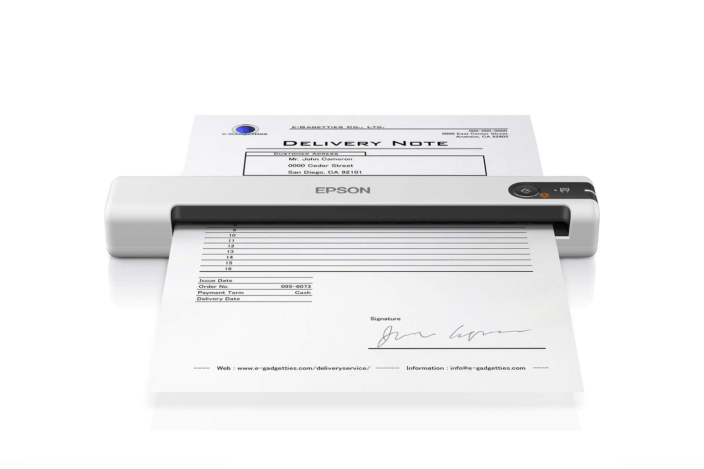 Epson 13"D x 5.5"W x 2.7"H DS-70 1200dpi USB Document Scanner