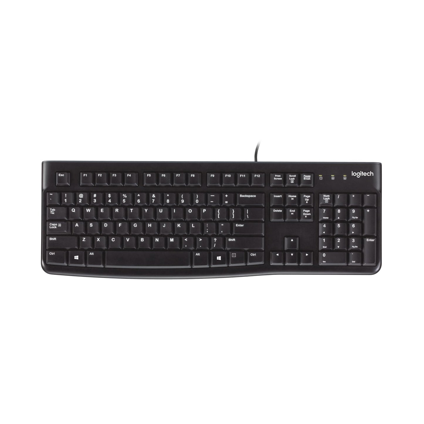 Logitech K120 Full Size Wired Keyboard 104 Keys Spill-Resistant USB
