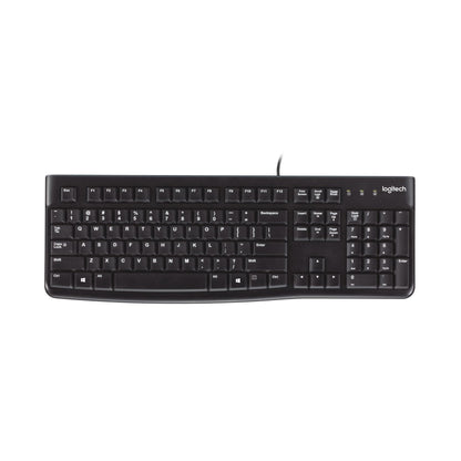 Logitech K120 Full Size Wired Keyboard 104 Keys Spill-Resistant USB