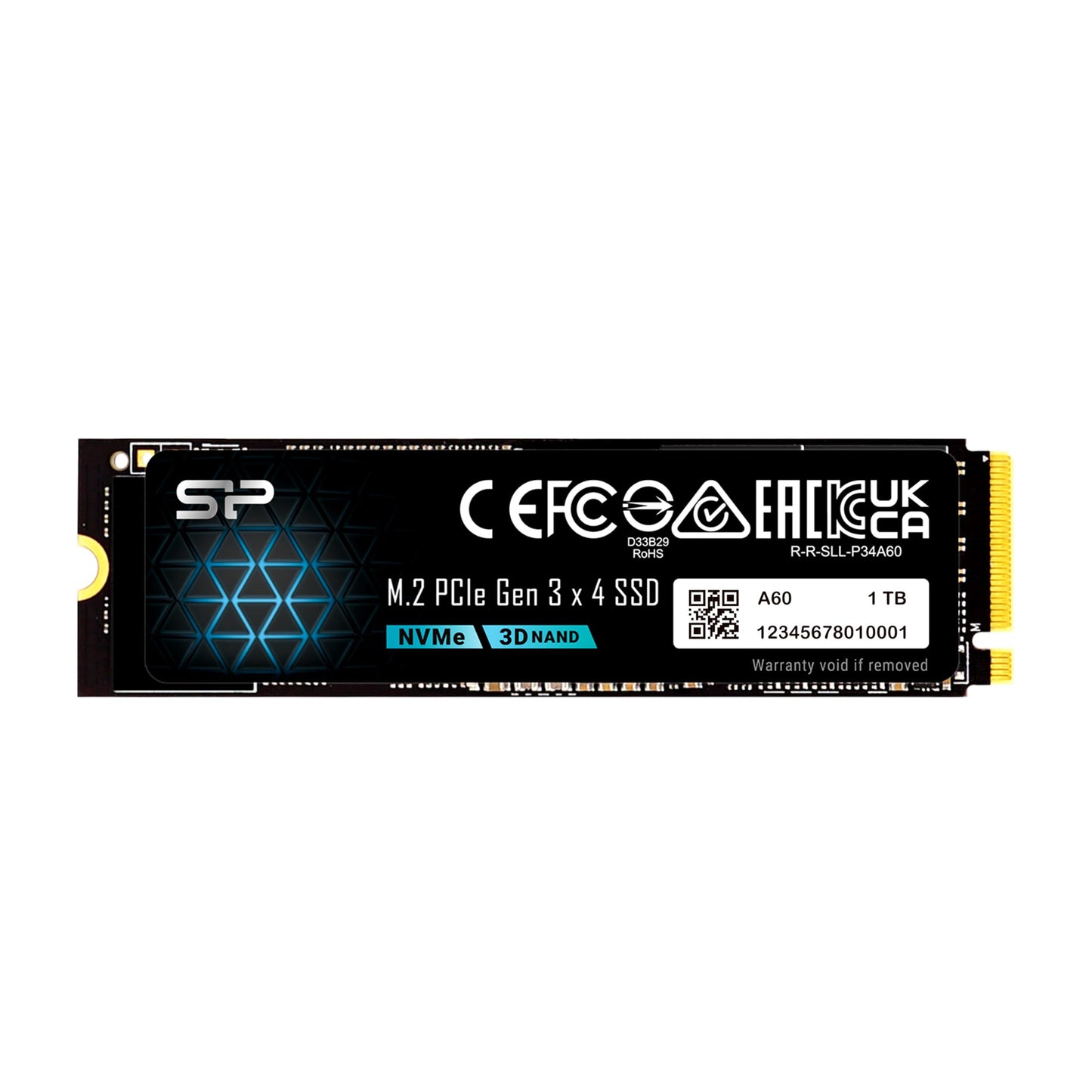 SP Silicon Power 1TB FIN-SP001TBP34A60M28 M.2 2280 SSD PCIe Gen3x4 2200MB/s SSD