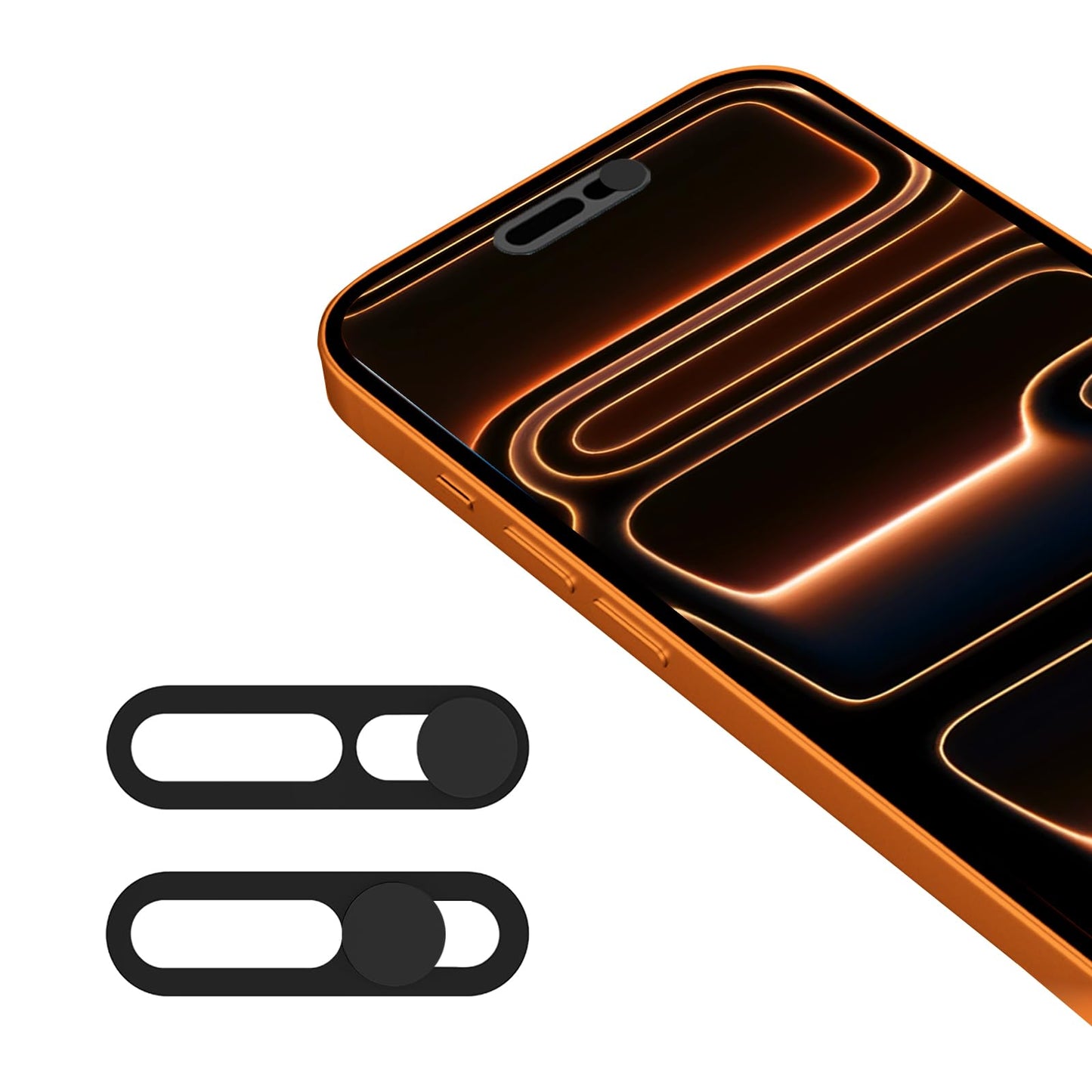 EYSOFT 0.422 ounces Front Camera Cover Black