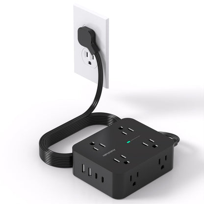 HANYCONY 8-Outlet 4-USB Power Strip Model HN8U5WC2