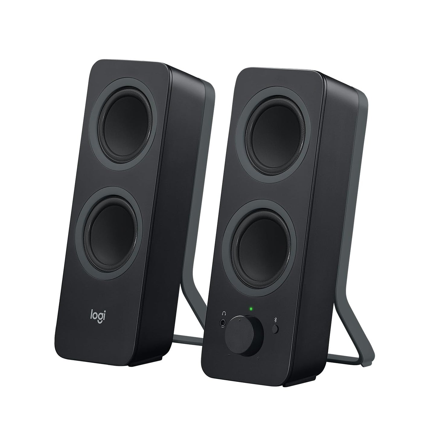 Logitech Z207 2.0 Stereo Computer Speakers Black 10 Watts Bluetooth 4.2 Tabletop Mount