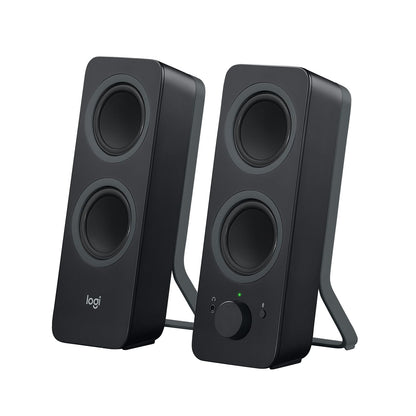 Logitech Z207 2.0 Stereo Computer Speakers Black 10 Watts Bluetooth 4.2 Tabletop Mount