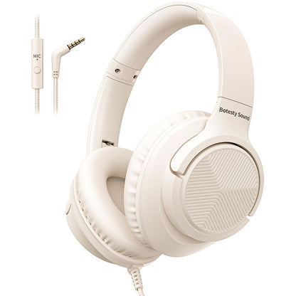 Botesty Sound LRIS Wired Over-Ear Headphones with Built-In Microphone and 3.5mm Jack