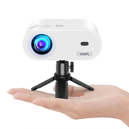 VISSPL 6.1x5.08x2.4 inches V16 Full HD 1080p LCD Portable Video Projector