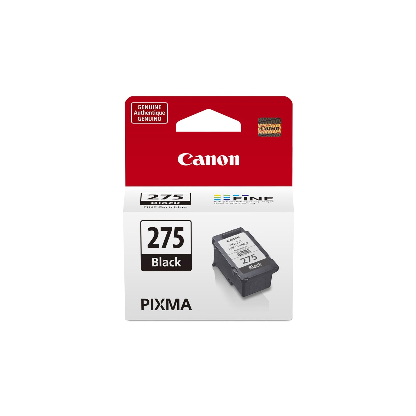 Canon PG-275 Genuine Black Ink Cartridge, Compatible with Canon PIXMA TR4720, TS3520, TS3720