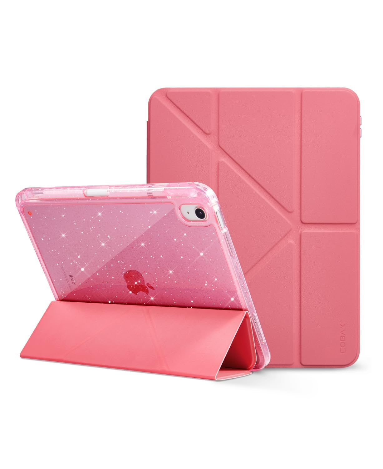 CoBak 11 Inch Case for iPad (A16) 11th Generation 2025, iPad 10th Generation 10.9 Inch 2022 - Hybrid PU Leather and TPU Shell