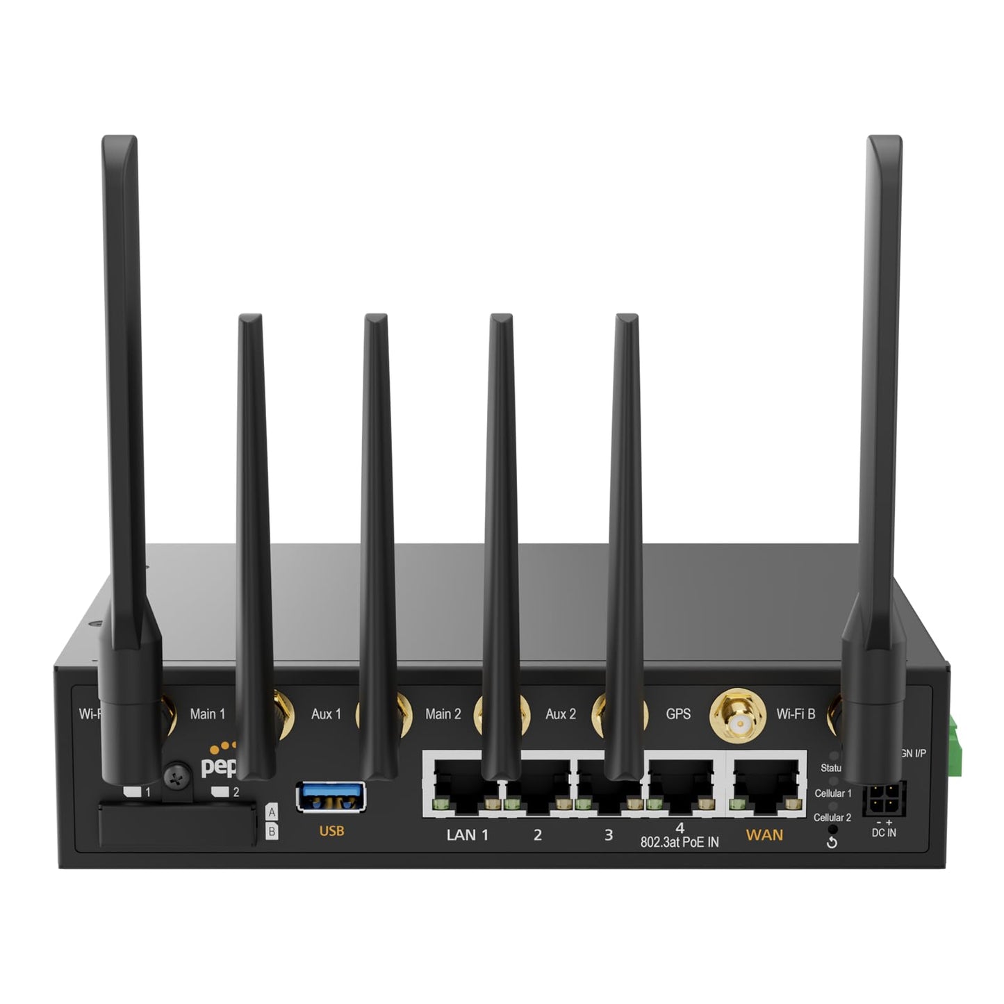 Peplink BR2 Dual-Band Wireless 802.11ac Router with 5 GHz Frequency | 300 Mbps Data Transfer Rate | 5 LAN Ports | 12V Voltage