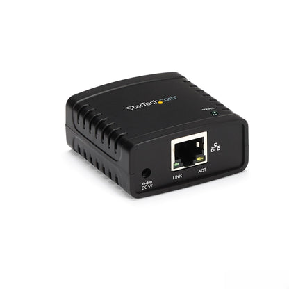 StarTech.com 1-Port USB 2.0 Network Print Server PM1115U2 10/100 Mbps TAA Compliant Wired Ethernet