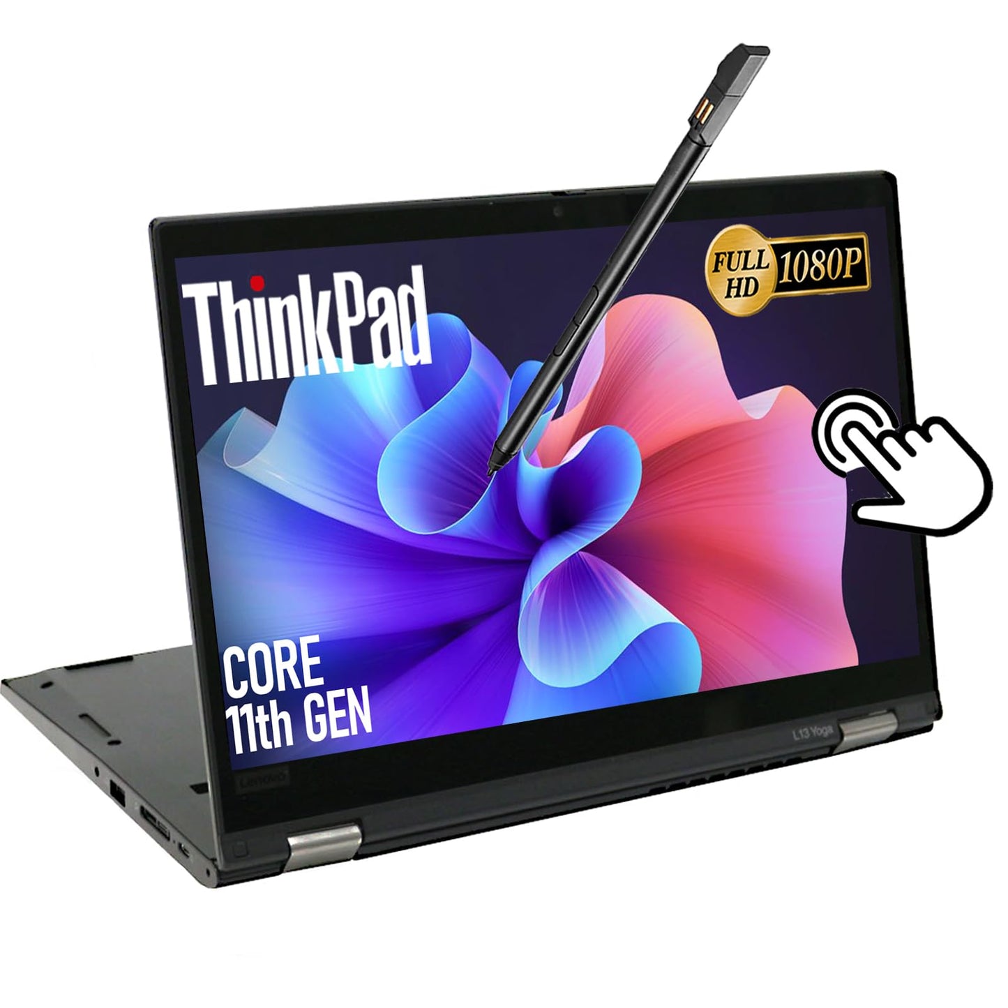 Lenovo 13.3" L13 Yoga Gen2 1920x1080 2.6GHz i5-1135G7 DDR4 16GB SSD 512GB Convertible Laptop