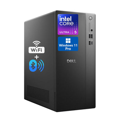 Dell ECT1250 Tower Desktop, Intel Core Ultra 5, 16GB DDR5 RAM, 512GB PCIe SSD, Windows 11 Pro