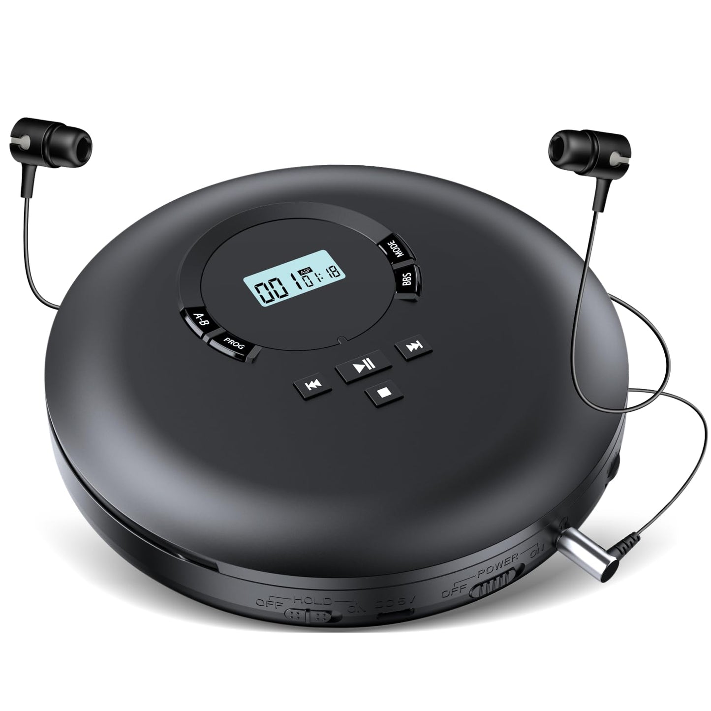 Gueray Portable CD Player 2402 2 Channel Auxiliary Audio CD Player