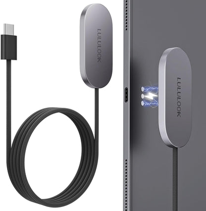 LULULOOK MagSafe 18W Magnetic Charger for iPad Pro 12.9'' and iPad Air 13'' M3/M4/M2, USB Type C