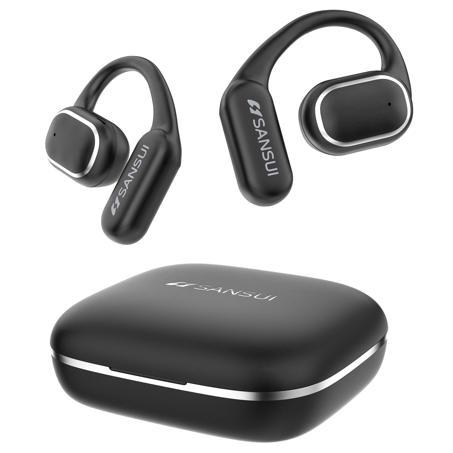 SANSUI W12 6-in-1 Bluetooth 6.0 Translation Earbuds Wireless with Active Noise Cancellation