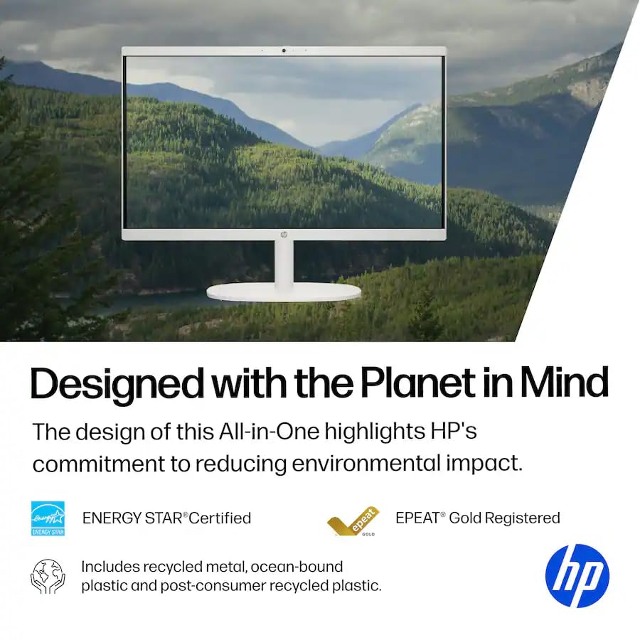 HP 21.5" All-in-One Desktop Computer Intel N100 1920x1080 HDMI Integrated