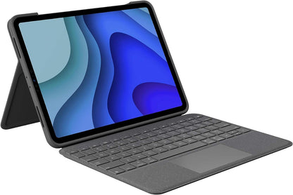 Logitech Folio Touch 11" Tablet Keyboard Case - 78 Keys - Smart Connector - ABS - Grey