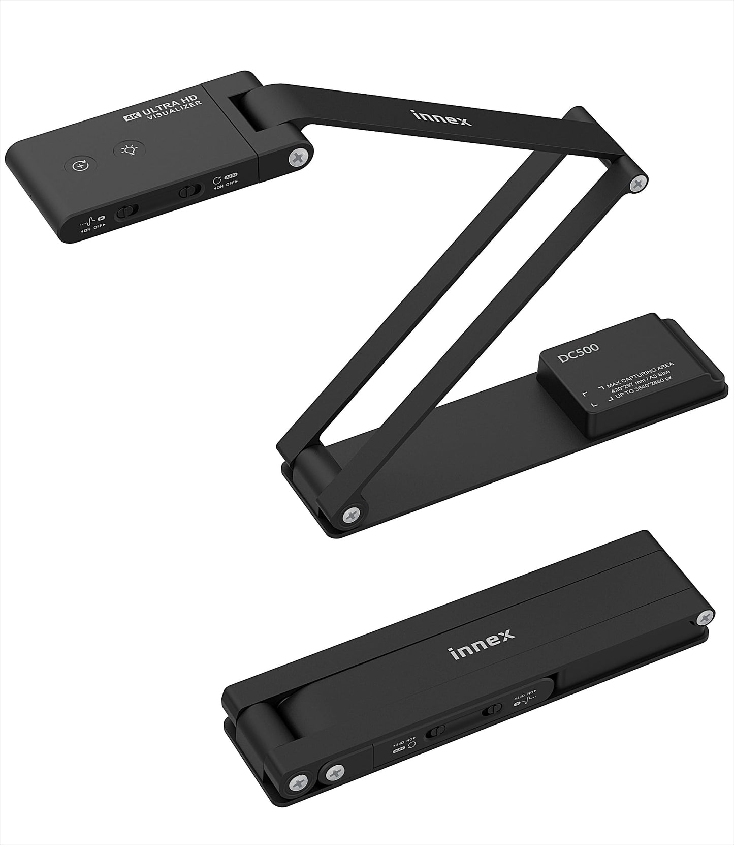 Innex 10cm DC500 4K Document Camera, Webcam & Scanner