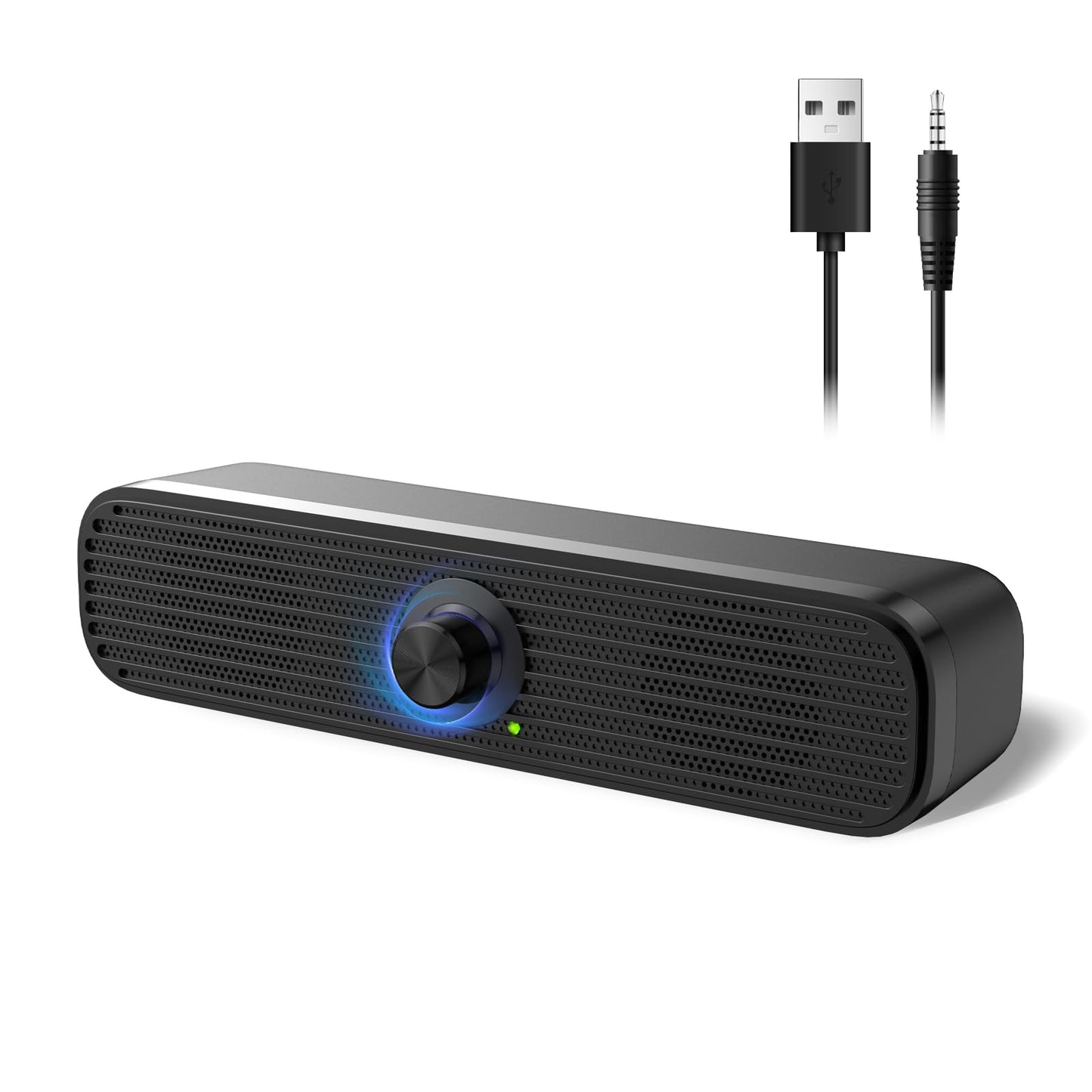 1Mii 26cm ST-18 Stereo Multimedia Speakers with Touch Control, Auxiliary and USB Connectivity