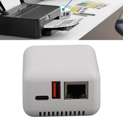 DAUERHAFT 3.94 x 3.54 x 2.36 inches DAUERHAFTzy2dr8c19b-11 USB 2.0 Network Print Server