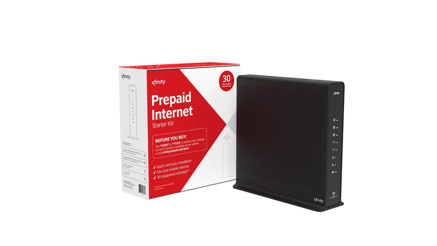 Xfinity Prepaid Internet Starter Kit 802.11ax Dual-Band Ethernet WPS