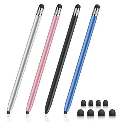 DIGIROOT Stylus Pen Set 4 Pcs Rubber Tip Compatible for Tablets Smartphones
