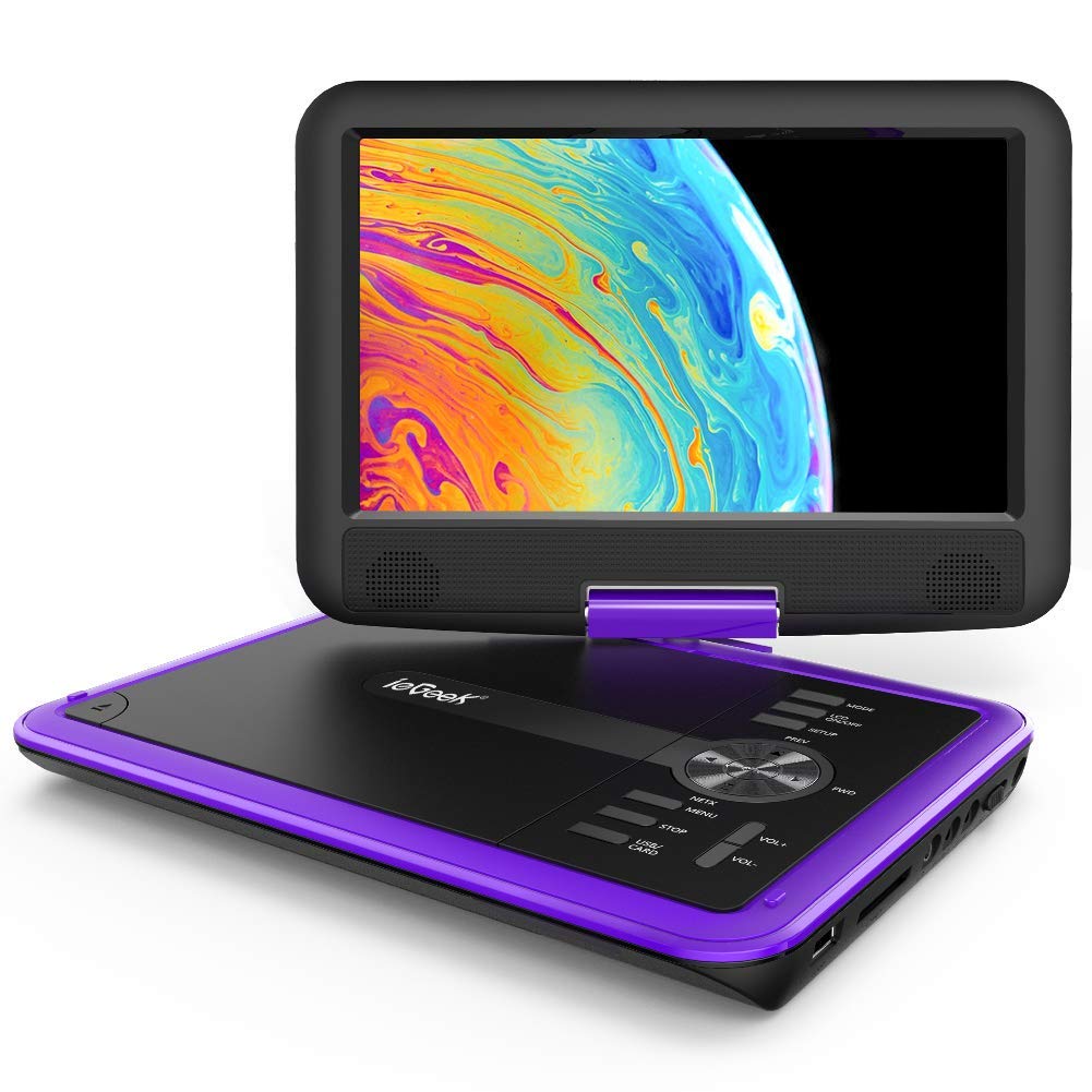ieGeek 9.5 Inches Portable DVD Player 1024x600 LCD Multi Format Playback