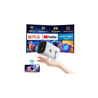 YGSKK 8" x 4" x 4" 1080p 300 ANSI Lumen LED Portable Projector
