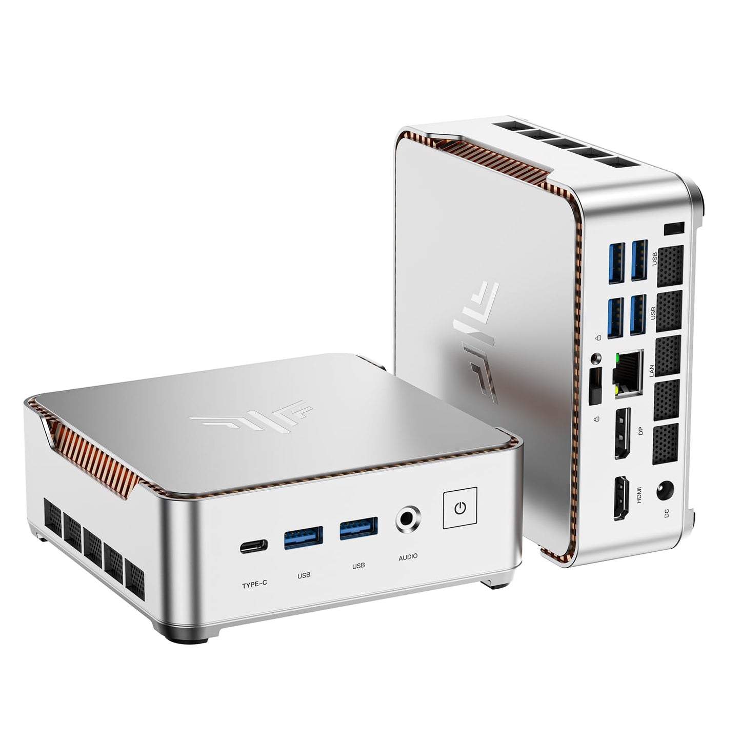 KAMRUI Mini PC P2 16GB LPDDR4 512GB SSD AMD Ryzen 4300U 4-Core 4K 60Hz Mini Computers