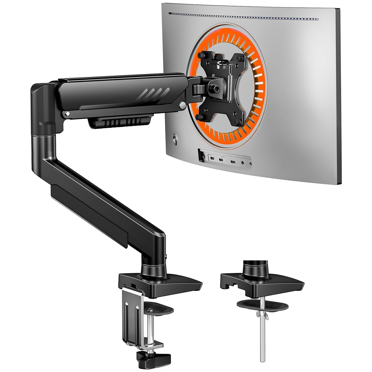 ErGear 13-34 Inches EGDMA69B Single Monitor Arm Adjustable VESA Tabletop Mount Max Load 19.8 lbs