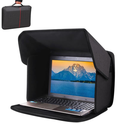 ZIORS 12-14in Portable Laptop Sun Shade Foldable Privacy Shield Anti-Glare