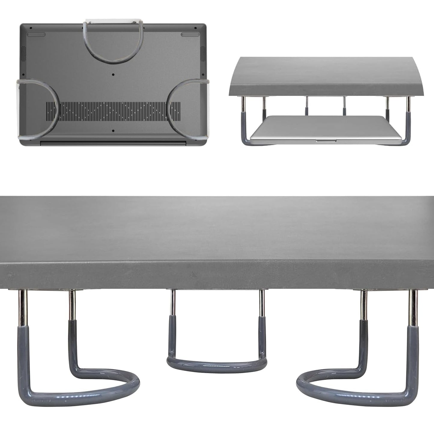 Skywin 3 Count SW-233-LH31 Laptop Under Desk Mount Rubberized Plastic