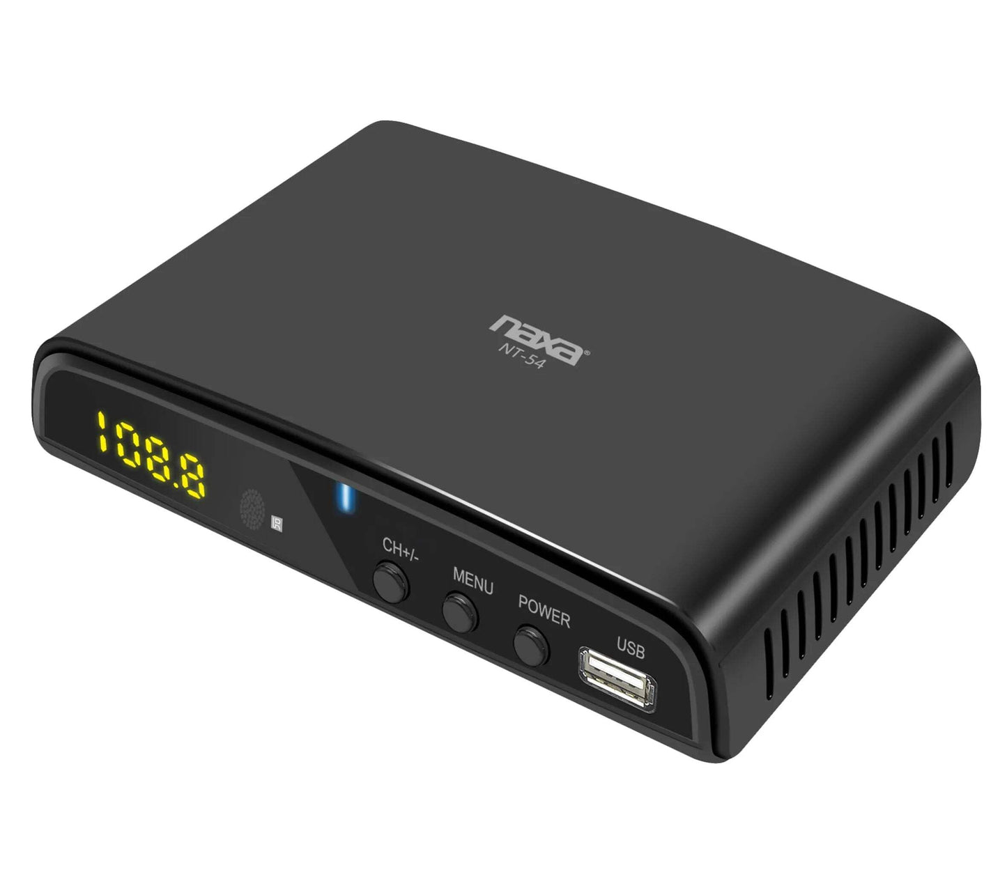 Naxa 1 Channel Digital HDTV Converter Box NT-54 USB Connection Stereo Output