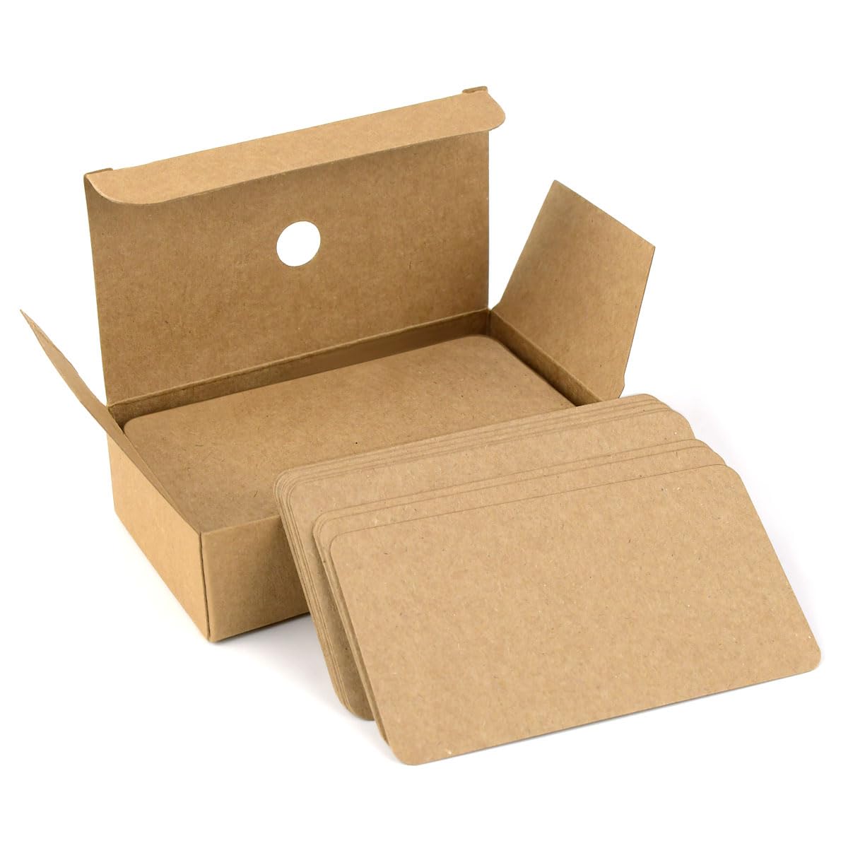 TKYPZY 4 x 6 inches 206487 Paper Brown Note Cards 100 Count