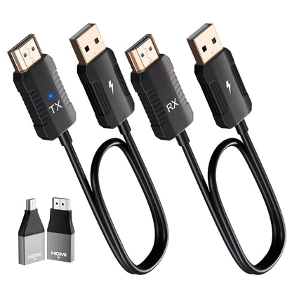 Anytrox Wireless HDMI Transmitter and Receiver Male-to-Male 4K Decode 1080P Indoor HDMI Extender Model THT-020-8