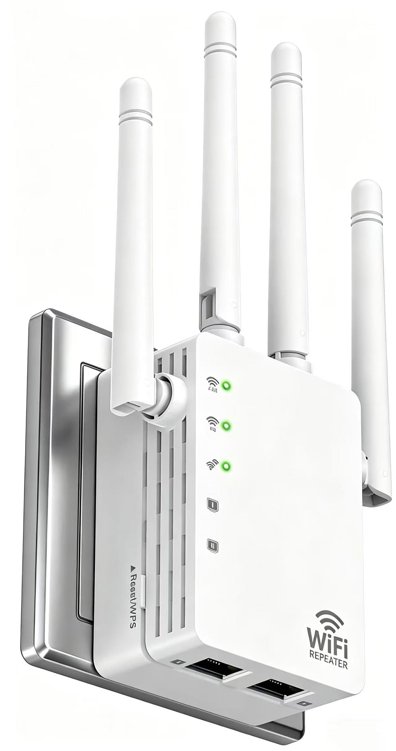 GEYILO WD-R1200U WiFi Extender 5GHz 2.4GHz 12880 Sq Ft 105 Devices Frequency