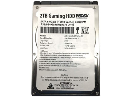 MaxDigitalData 2TB MD2000GLSA854-PS SATA 6.0 Gb/s 5400 RPM 2.5-Inch Internal Hard Disk Drive