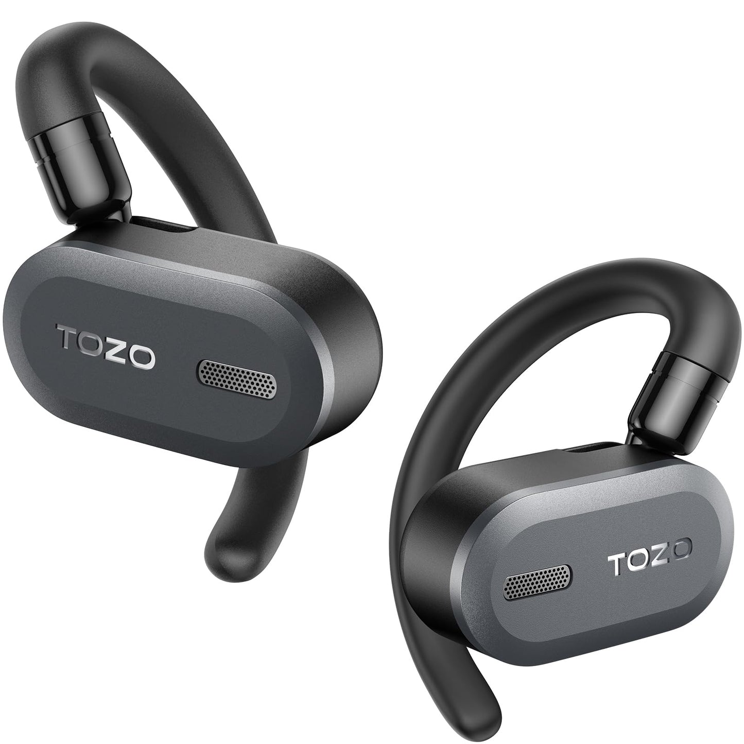 TOZO O2 T13187 Wireless Earbuds Bluetooth 5.3 Open Ear 42 Hours Playtime Noise Cancellation Black